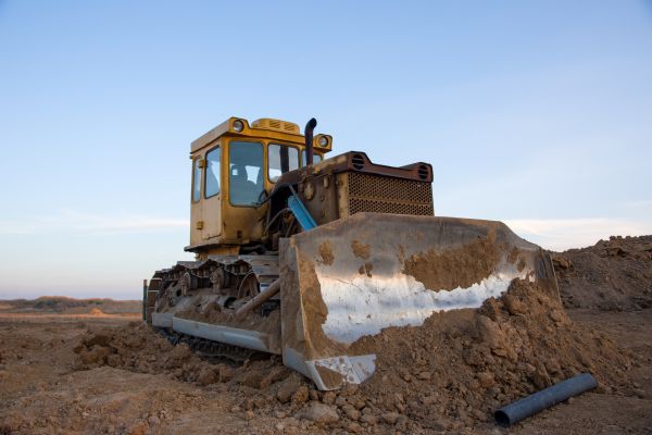 Bulldozer Land Grading in State College