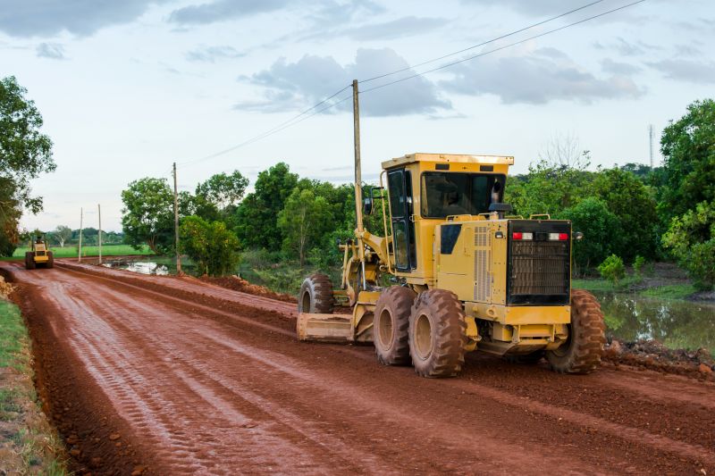Heavy Equipment Used for Grading